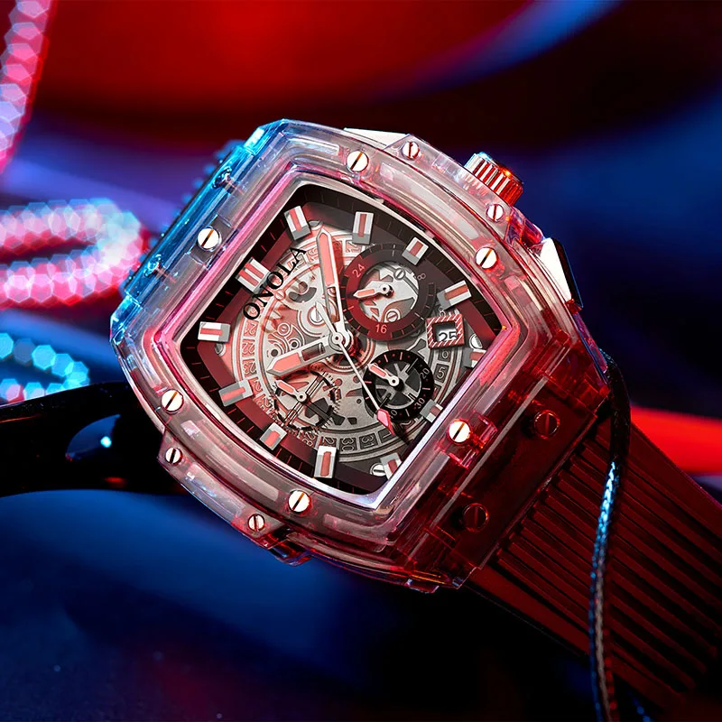 ONOLA Brand Transparent Plastic Watch Men Women clock 2020 Fashion Sports casual unique Quartz Luxury square Mens Watch ONOLA Brand Transparent Plastic Watch Men Women clock 2020 Fashion Sports casual unique Quartz Luxury square Mens Watch