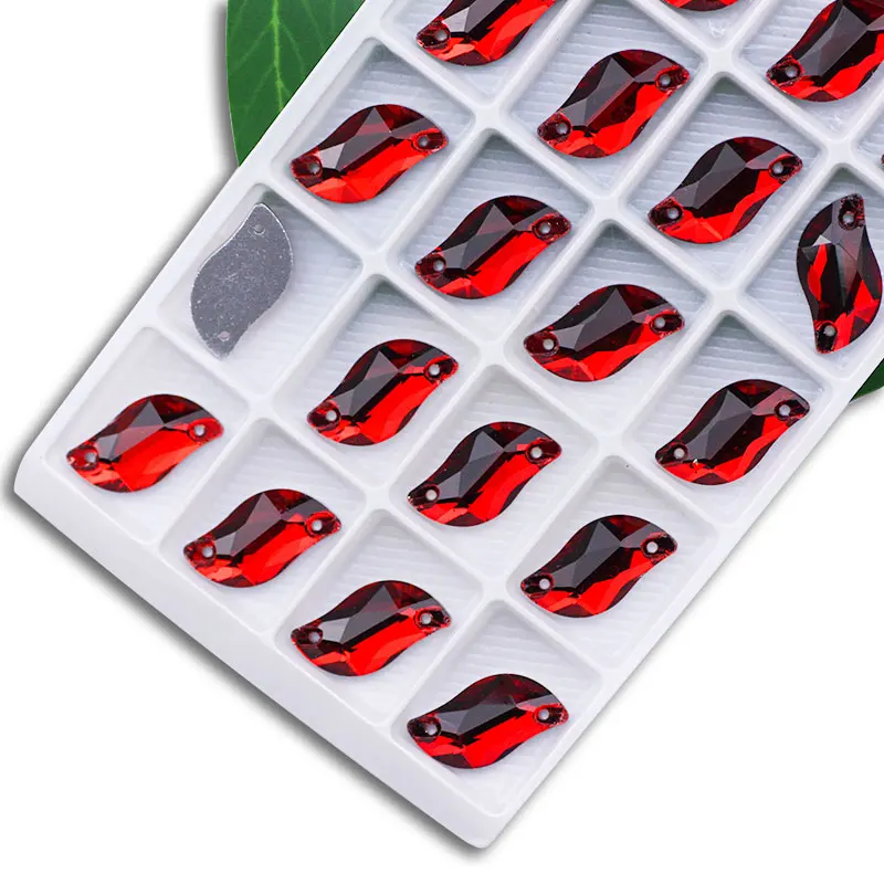 Sparkling S-Shape Colorful Glass Rhinestones