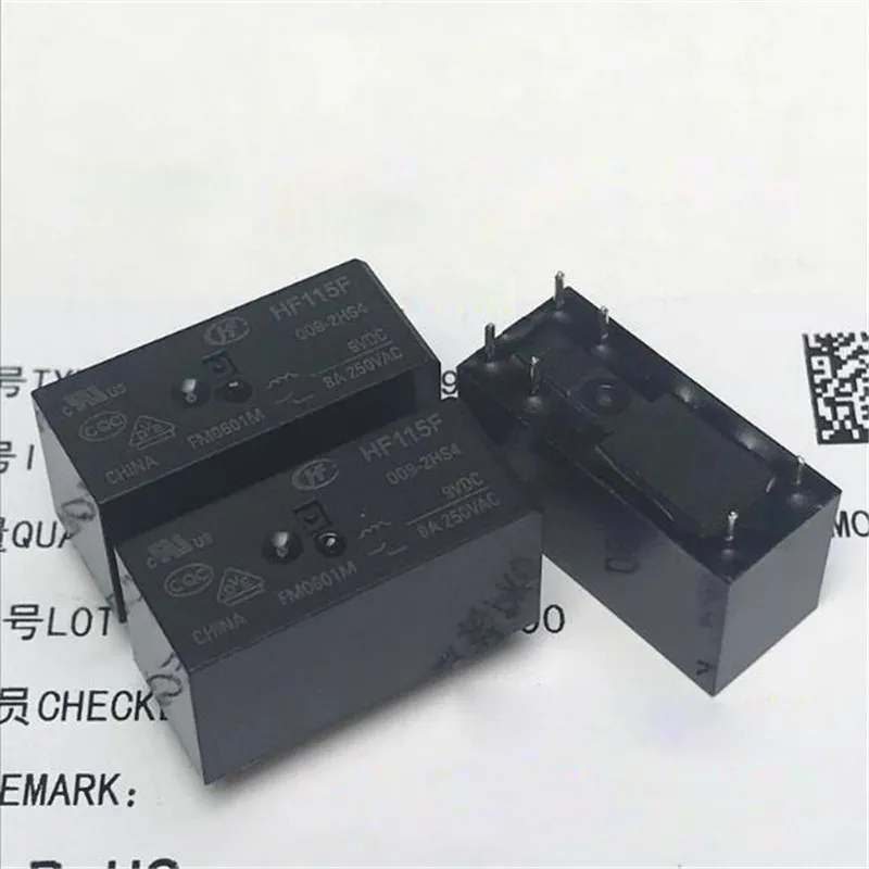 

9V relay JQX-115F 009 2HS4 JQX115F0092HS4 JQX 115F 009 2HS4 JQX-115F-009-2HS4 9VDC 8A 6PIN