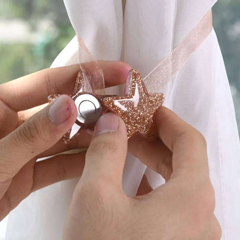 Магнитный держатель для занавесок Luck Star с застежкой завязкой на спине украшение