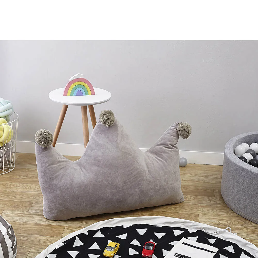 

Crown Pillow Cushion for Beds Sofa Soft Warm Back Cushion for Kids Room Decoration Baby Bed Cushion Decoration Christmas HM0110