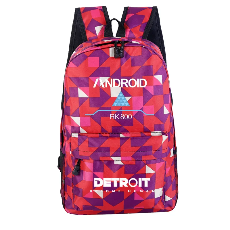 Рюкзак через плечо Detroit Been Human variable, поколение жира, исключительно для оптовой продажи по индивидуальному заказу - Цвет: Lattice Red