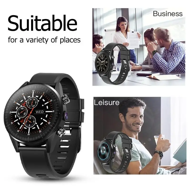 

KC05 Waterproof 4G Magic Smart Watch Men GPS 610Mah Battery Replacement Strap Smartwatch Working Message Reminder