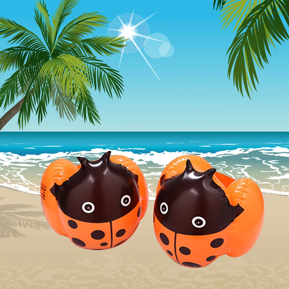 1 пара летних детских нарукавников пляжные плавающие толстые кольца ремешки для