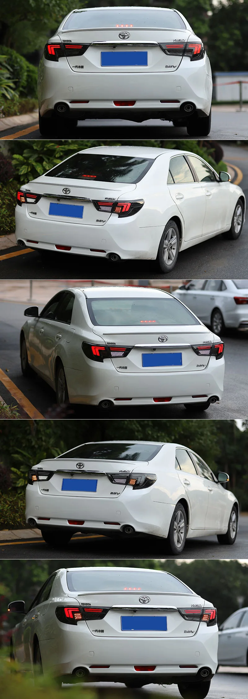 Carptah автомобильный Стайлинг задний фонарь задние фонари для Toyota Mark X 2013- задний фонарь DRL+ сигнал поворота+ задний фонарь+ светодиодный тормоз