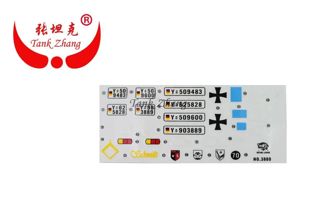 HENG LONG 3889/3889 1 RC tank Leopard 2 A6 1/16 запасные части УФ наклейка No. TK PT3889|a6 headlight|a6 mobilea6 c4 |