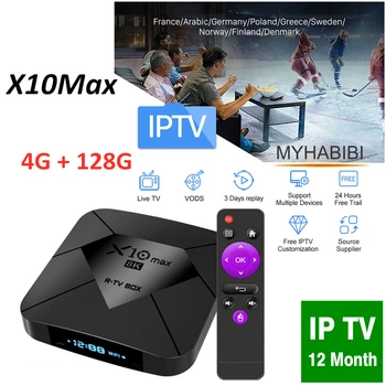 

6500+ Live IPTV X10 Max Android 4GB 128GB Tv Box Amlogic S905X3 World IPTV Adult XXX M3U X10 max Plus IPTV Smart tv Media Player