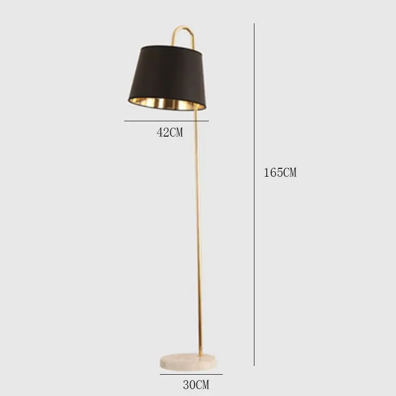 Modern Standing Lamp for Living Room Reading Lamp Floor Standing Reading Loft Cafe Standing Lampshade Deco Salon Art Floor Lamp - Lampshade Color: Black B