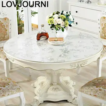 

Plastique Cosas Para El Hogar Plastic Wedding Tafelkleed Rond Round PVC Cover Nappe Toalha De Mesa Tablecloth Table Cloth