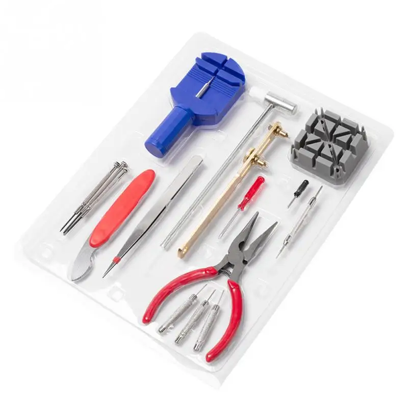 

16pcs/set Disassembly Watch Tool Kit Chain Repair Changing Batteries Professional Hand Maintenance Micro Screwdriver Band
