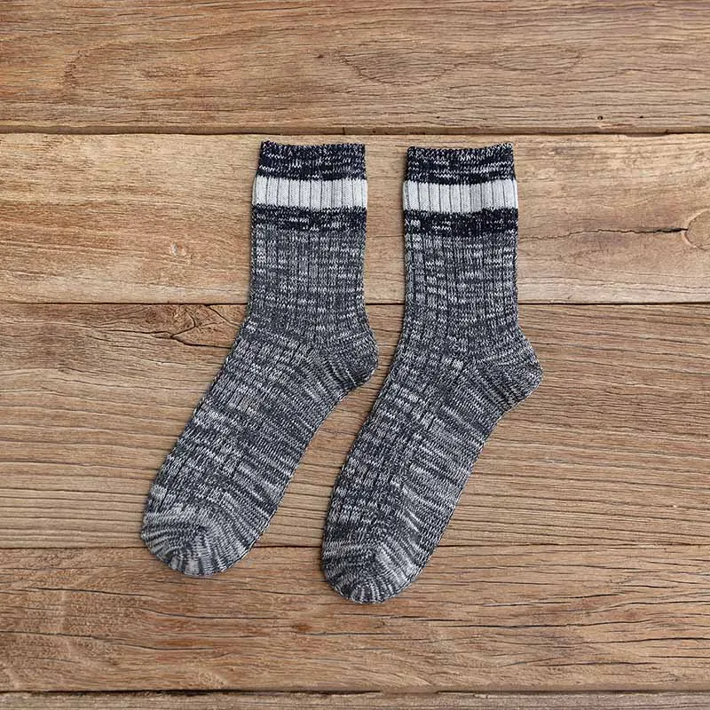 Новые зимние мужские носки впитывающие пот цветные мужские носки Необычные хлопковые Простые Модные носки ниндзя - Color: color--05