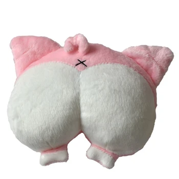 

Novelty Pink Piggy Bottom Car Seat Neck Pillow Pig Buttocks Headrest Cushion Plush Toy car accessories Accesorios de coche Cute