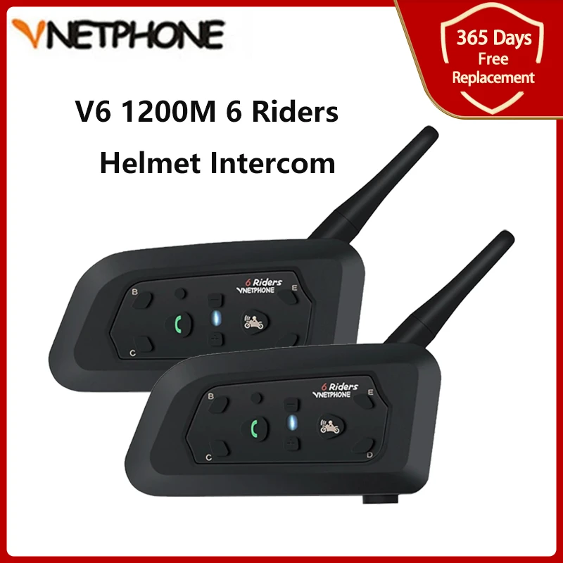 1Unit QSPORTPEAK Helmet Communication Systems,VNETPHONE V6 Motorcycle Intercom Bluetooth Headset Speaker Dual Intercom Full Clip Headphone 6 Riders 1200m Talk for Skiing Hiking Scooter Gokart ATV 1Unit QSPORTPEAK Helmet Communication Systems,VNETPHONE V6 Motorcycle Intercom Bluetooth Headset Speaker Dual Intercom Full Clip Headphone 6 Riders 1200m Talk for Skiing Hiking Scooter Gokart ATV