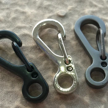 Günstig 10 Teile/beutel Aluminium Legierung Schlüssel Mini Schnalle Snap Frühling Clip Haken Karabiner Rucksack TJM9155