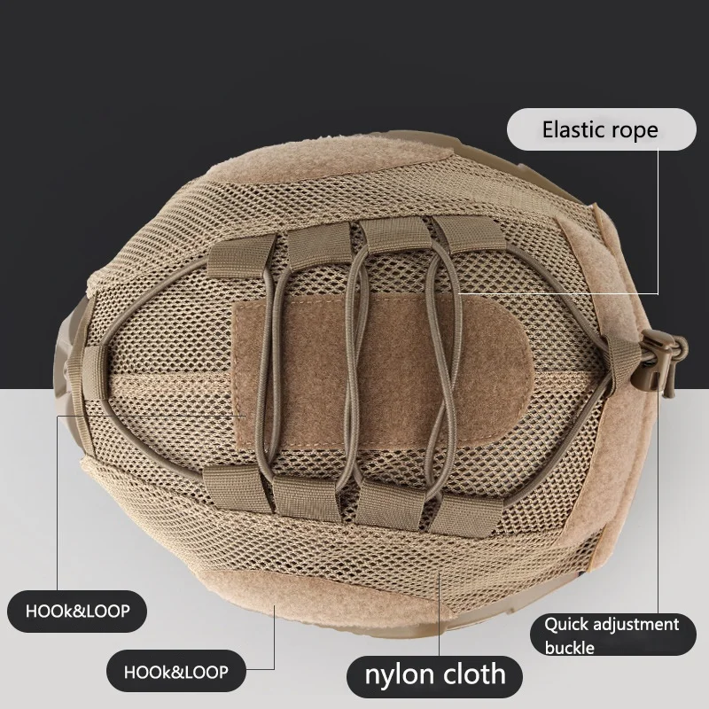 

Elastic Rope Mesh Camouflage Camouflage Helmet Cover Helmet Cloth Tactical Helmet Equipment Hot 23L