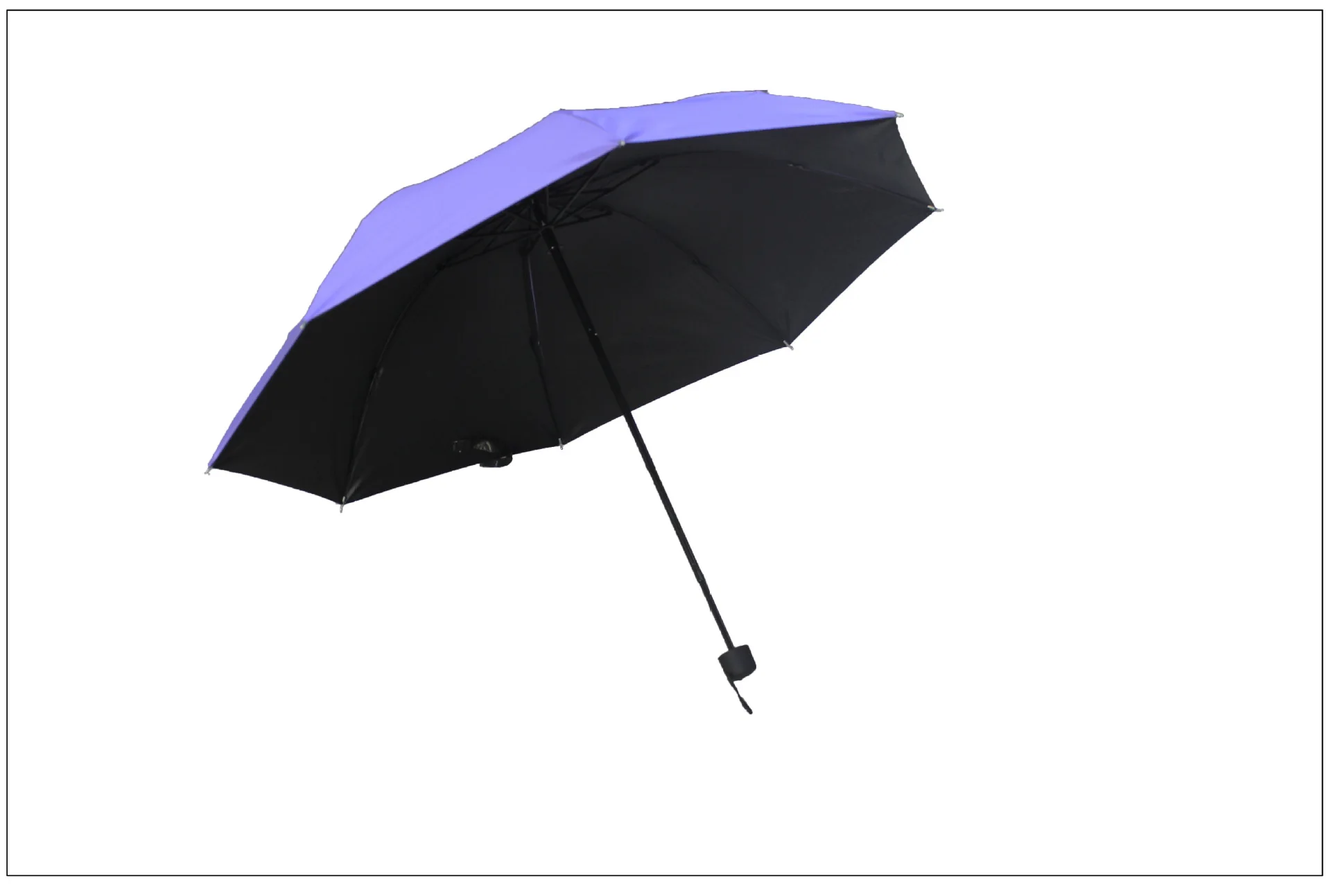 Vinyl Sun-resistant Parasol Folding Mini Parasol Fashion UV-Protection Rain Or Shine Dual Purpose Tri-fold Umbrella