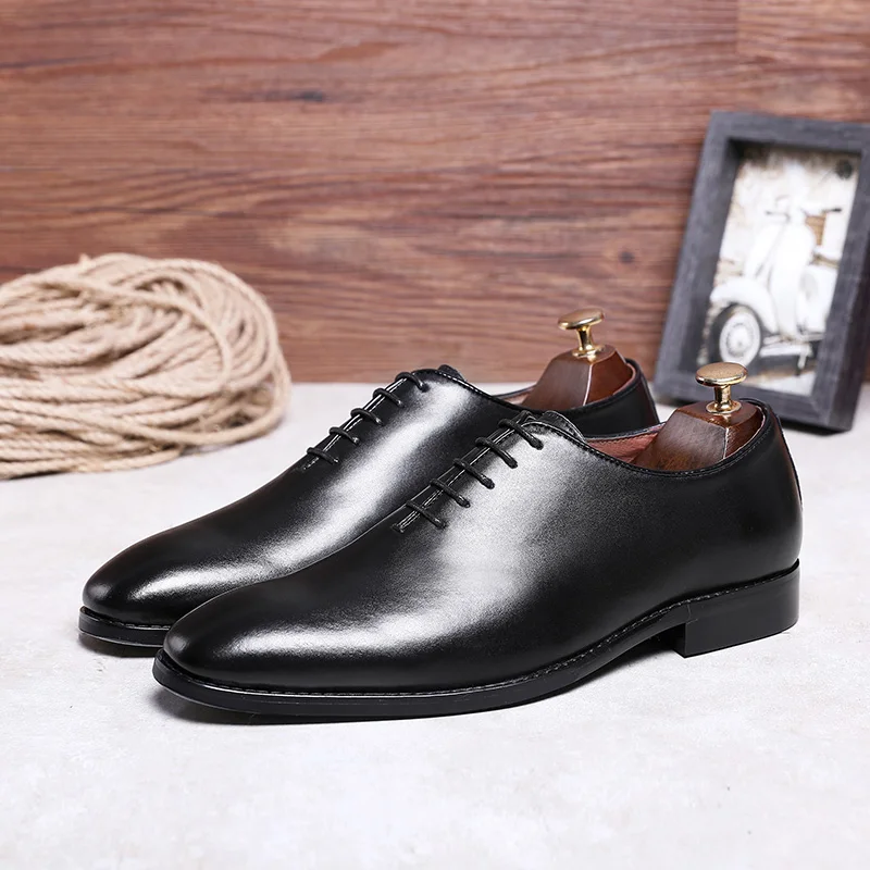 DESAI 828 новая распродажа Для мужчин обувь Высокое качество воловья кожа пены памяти средства ухода за кожей Шеи шить подошвы Обувь в деловом стиле Для мужчин на шнуровке; кожаные туфли - Цвет: Black