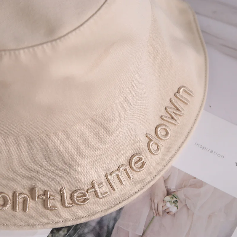 GOUTER Dno't Let Me Down Stitchwork Bucket шапки для мужчин и женщин Панама шляпа хлопок вышивка