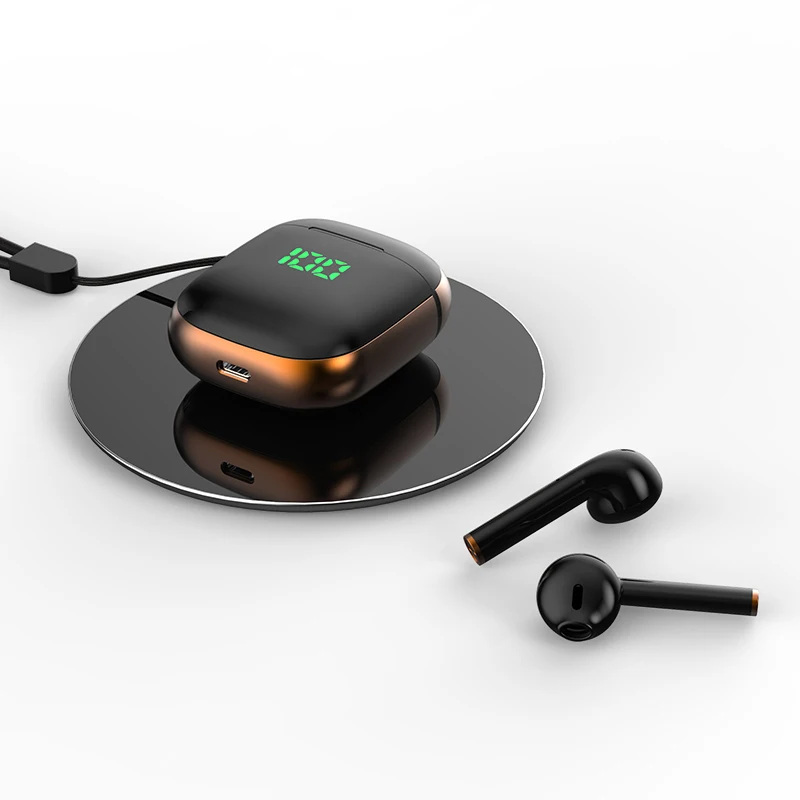 Новинка WK60 X6 tws Bluetooth 5,0 наушники мини беспроводной зарядки наушники настоящий светодиодный дисплей гарнитура для ios Android системы