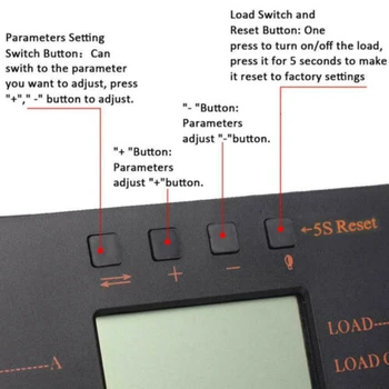 

PWM Mode Solar Panel Charge Controller Temperature Sensor Street Lamp Regulator