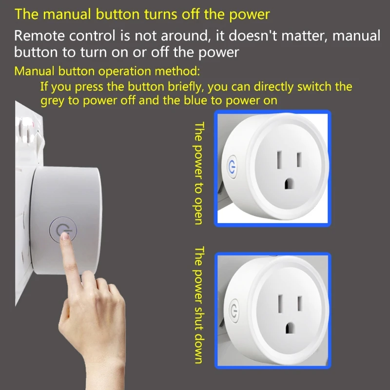 433mhz Wireless RF Remote Control Manual Mode Home Office Smart WiFi Power  Socket Outlet US Plug - AliExpress