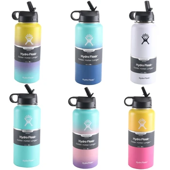 

Hydroflask Bottle 18oz 32oz 40oz Hydro Flasks Bottle hidroflask Garrafa Termos Termica Kubek Thermo Termo Dropshipping 2020