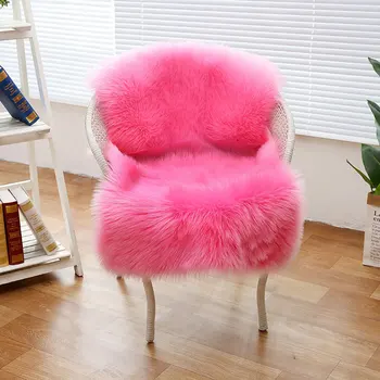 

Faux Wool Sofa Carpet Mat Whole Cushion Living Room Bedroom Long Plush Blanket Baby Nursery Childrens Room Rug fluffy carpet