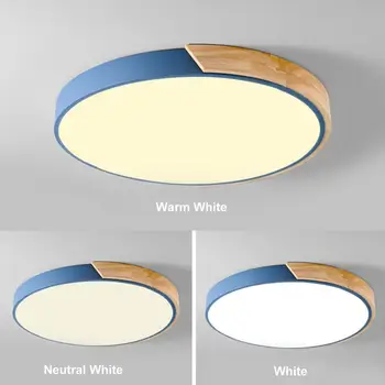 

Ultra-thin LED 5cm Ceiling Light Modern Ceiling Lamp Surface Mount Flush Panel Remote Control Light for Restaurant Foyer Bedroom