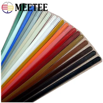 

Meetee 65x1.8cm PU Bag Belt Strap Adjustable Chain Leather Handle Buckle for Handbag DIY Crafts Handmade Accessories BF235