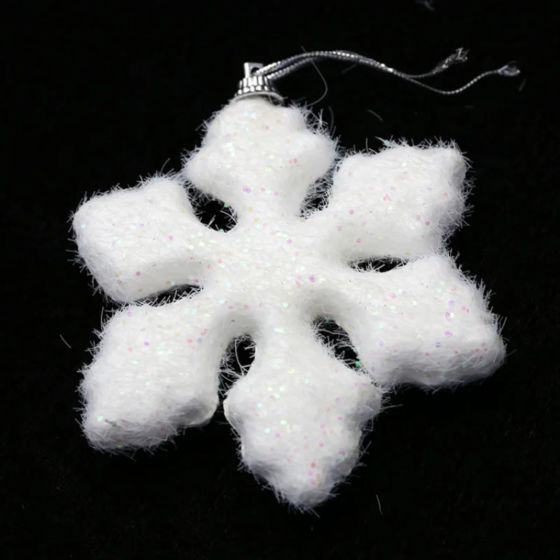DIY foam Fake Snowflakes Christmas ornaments winter snow decoration Home Christmas Party New Year Xmas Tree Pendants Hanging Decoration Window Decoration 1 Pack