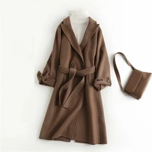 2021 Coat Outwear for Women Lace Up Long Spring Winter Loose Comfortable Warm Casual Office Lady Classic Slim Elegant Fashion 2021 Coat Outwear for Women Lace Up Long Spring Winter Loose Comfortable Warm Casual Office Lady Classic Slim Elegant Fashion