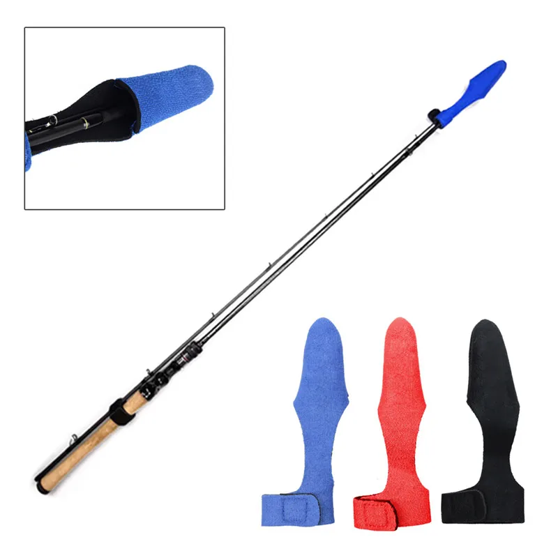 

NEW 2020 2pcs/set Fishing Rod Covers Fish Rod Protector With Tie Wrapping Band Belt Fish Rod Accessories For Fishermen