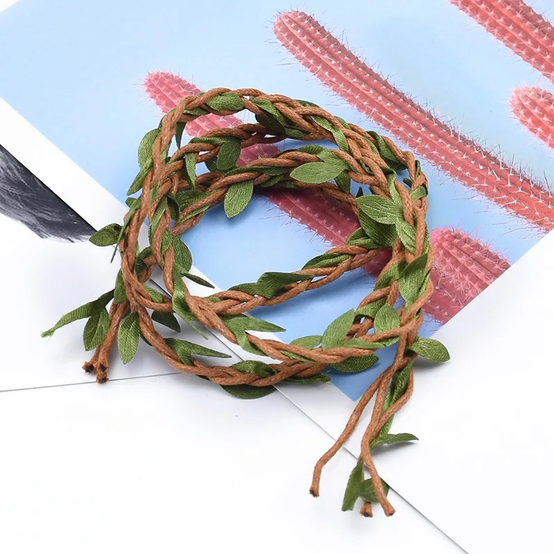 10 meters Wedding christmas home decor accessories scrapbooking decorative flowers wreaths silk leaf vine cheap silk floristics - Цвет: 3