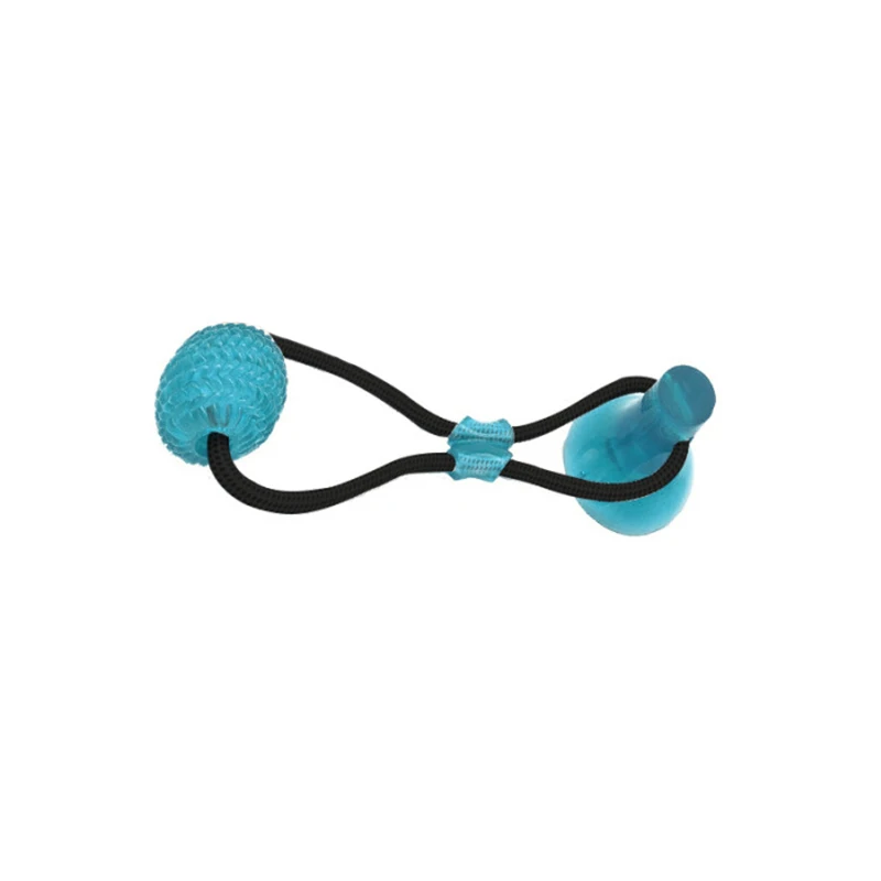 Dog Biting Toy Multifunction Pet Molar Bite Dog Toys Rubber Chew Ball Cleaning Teeth Safe Elasticity Soft Puppy Suction Cup