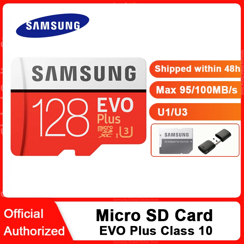 Micro SD Card SDHC SDXC Memory Card TF Class 10 32GB 64GB 128GB 256GB & Adapter 