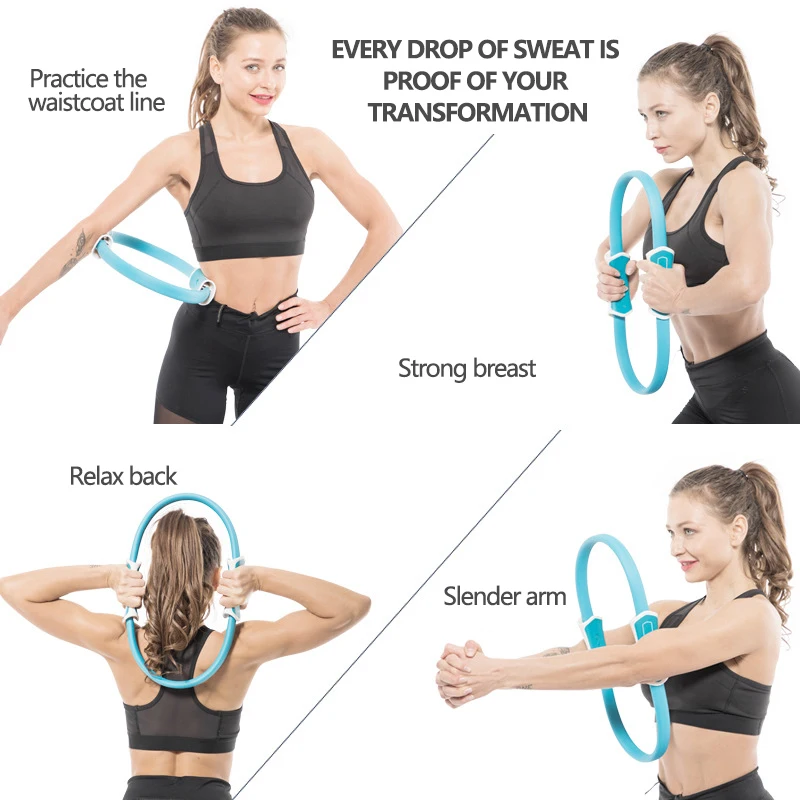 Pilates Ring Magic Circle Dual Grip Sporting Goods Yoga Ring Exercise Fitness Body Massage Loop Lose Weight Equipment Pilates Ring Magic Circle Dual Grip Sporting Goods Yoga Ring Exercise Fitness Body Massage Loop Lose Weight Equipment