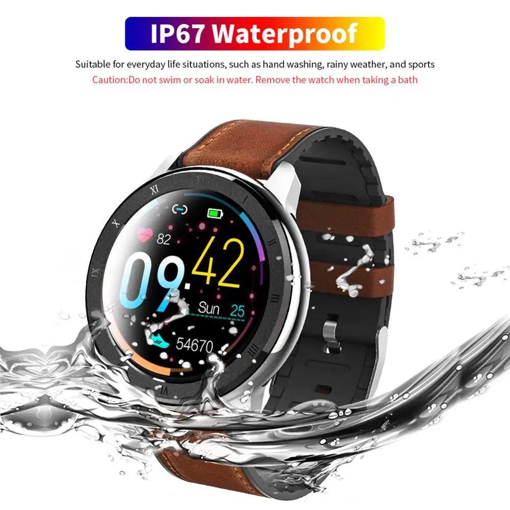 ELF2 PPG + ECG Smart Watch 1.3 Inch Full Round Touch Screen 360*360 HD Resolution Stainless Steel Case Strap Replaceable ELF2 PPG + ECG Smart Watch 1.3 Inch Full Round Touch Screen 360*360 HD Resolution Stainless Steel Case Strap Replaceable
