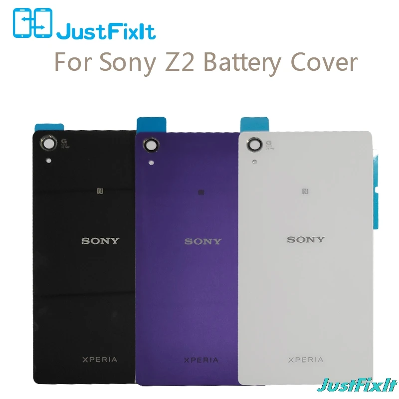 Для sony Xperia Z2 D6543 L50W D6503 Оригинальный стеклянный батарейный Корпус задняя крышка