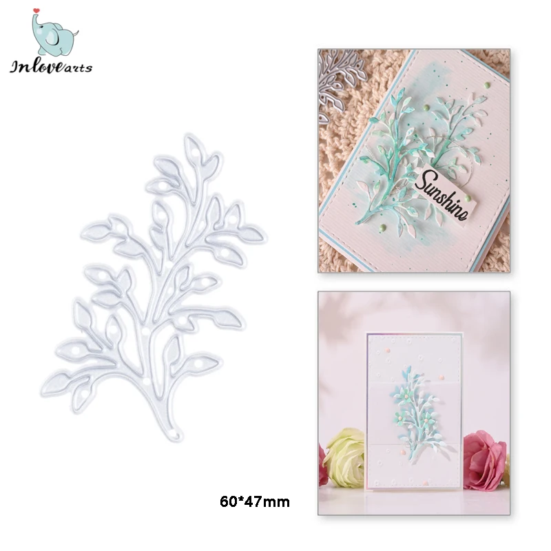 Inlovearts Branch Metallo Taglio Muore Tagliare Foglie Vite Scrapbooking Mestiere Di Carta Album Carta Pugno Coltello Art Cutter Muore Goffratura