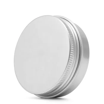 

10/15/30/50/60/80/100/150/200/250 ML Durable Aluminum Cosmetic Pot Lip Balm Jar Containers Oil Wax Empty New