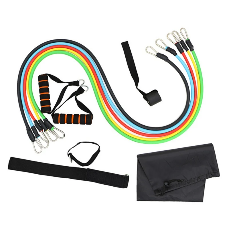 

Trx fitness Workout Fitness Resistance Tube Band Stretch Pull Rope Exercise Training Expander Door Anchor Handle Ankle Strap