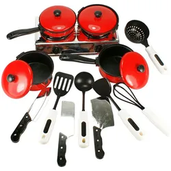 13 Mini marmite de cuisine pour enfants, Simulation d'ustensiles de cuisine, ensemble de jouets cadeaux pour enfants 