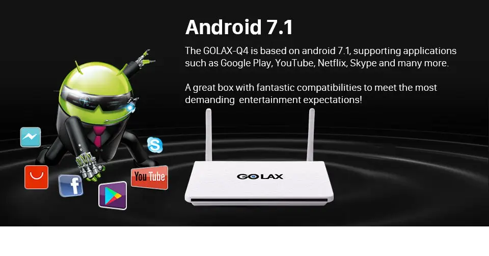 IPTV GOLAX-Q4 Android 7,1 арабский французский QHDTV IPTV подписка 1 год Франция Нидерланды Германия Бельгия IPTV голландский арабский
