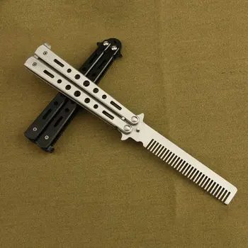 

Outdoor camping practice comb practice knife butterfly comb butterfly knife stainless steel without cutting edge is very safe