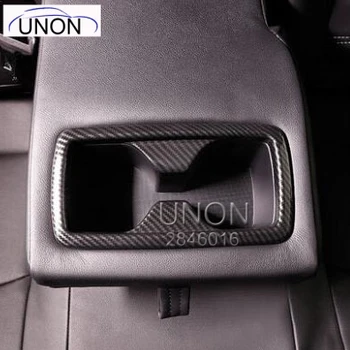 

Car Accessories Back Console Water Cup Cover Trim Carbon Style 1pc for Toyota RAV4 XA50 2019 2020+