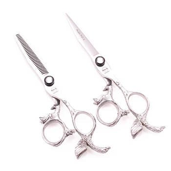 

Hairdressing Scissors A9023 5.5" 16cm 440C AQIABI Thinning Shears Hair Cutting Scissors Professional Hair Scissors Barber Shears