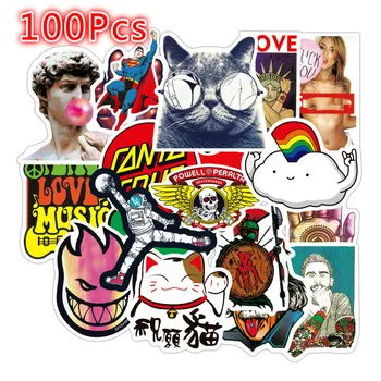 

100/60/52Pcs Rock and Roll Punk Band Waterproof Removable Graffiti Stickers Cute Stickers Custom Stickers TZ042G