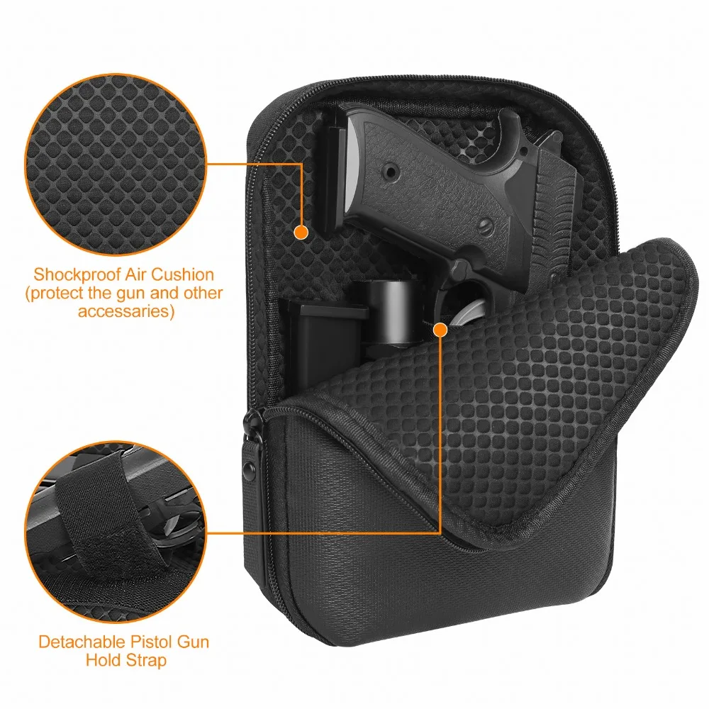 

Tactical Concealed Gun Bag Pistol Pouch Holster Fanny Pack Waist Pocket Belt Loop For Gun Carry Protection Case for Handgun