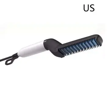 

M'Styler Men'S Multi-Function Curly Hair Comb Anti-Scalding Styling Comb Fluffy Volume Straight Dual Personal Care
