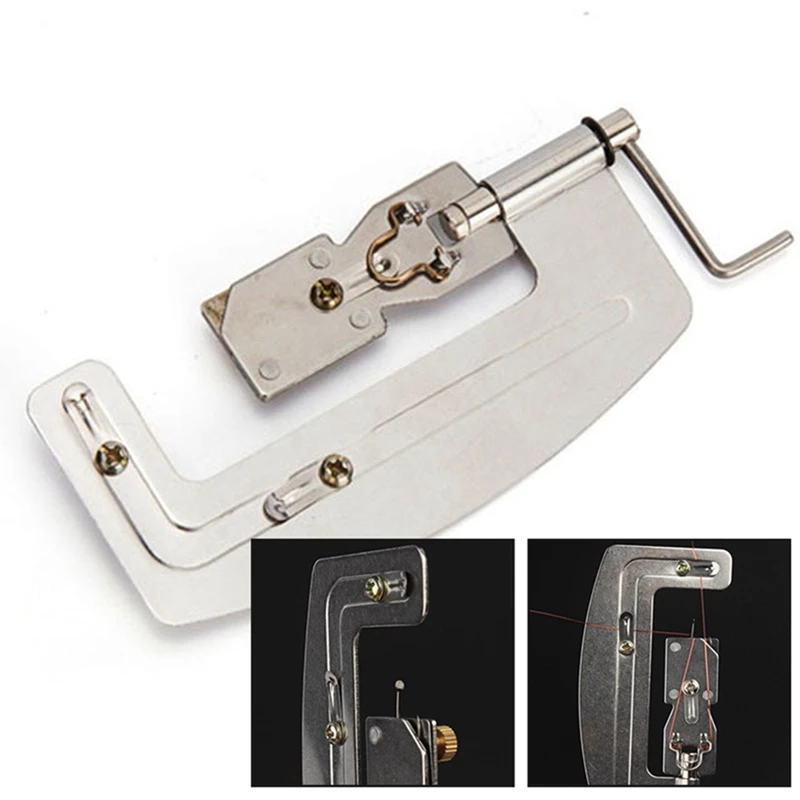 1Pc New Stainless Steel Semi Automatic Fishing Hook Line Tier Tie Binding Device Tool Fishing Accessories